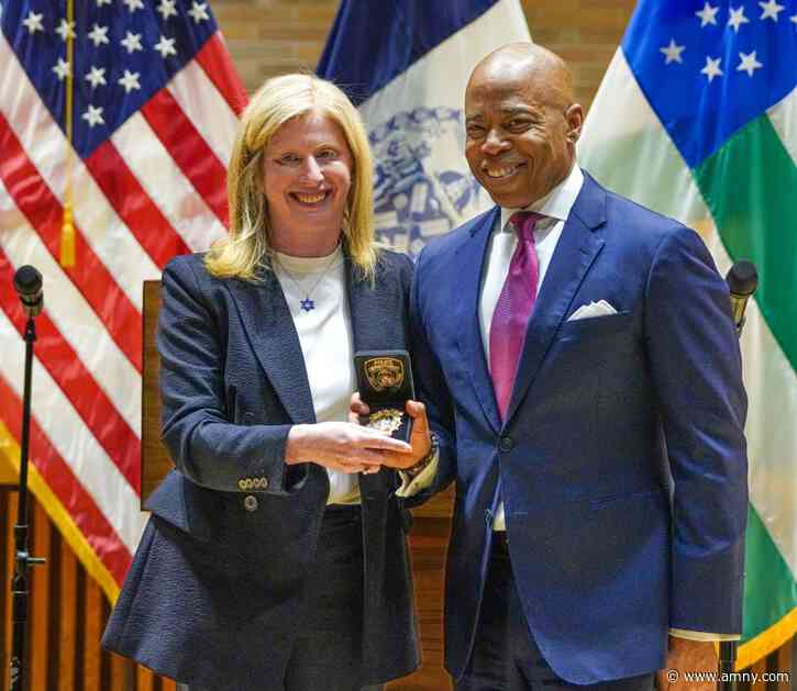 Jessica Tisch sworn in as second-ever female New York police commissioner