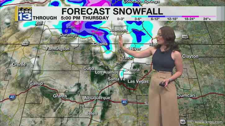Mountain snow beginning tonight