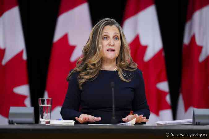 Freeland says the two-month GST holiday is meant to tackle the ‘vibecession’