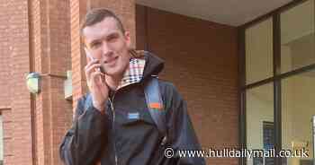 Dangerous driver being chased by police had to swerve round lollipop man and young children leaving school