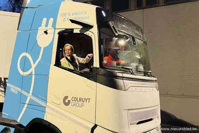 Colruyt stapt als eerste in testproject met zero emissie vrachtwagens: “Tegen 2035 willen we al ons transport zero emissie”