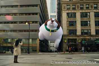 Iams oversized dog balloon gets 'stuck' to raise awareness of overweight pets