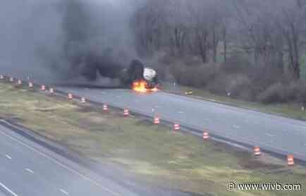 I-90 slowly re-opening after tanker fire causes closure