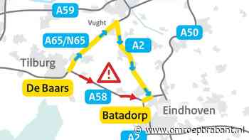 Iemand onwel geworden op de A58, snelweg helemaal dicht