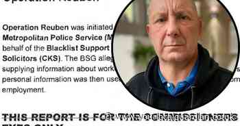 Did the Metropolitan Police help firms blacklist workers for being left-wing?