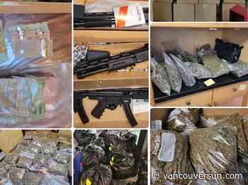 B.C. crime news: Illicit cannabis, submachine-guns seized from West Van home | Vehicles, home damaged in Pitt Meadows shooting