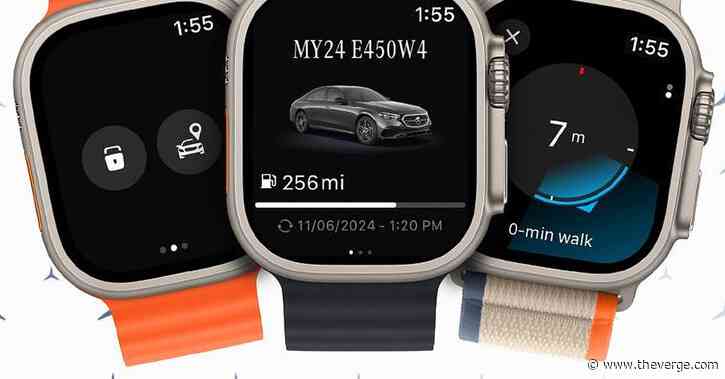 Mercedes-Benz now has an Apple Watch version of its mobile app