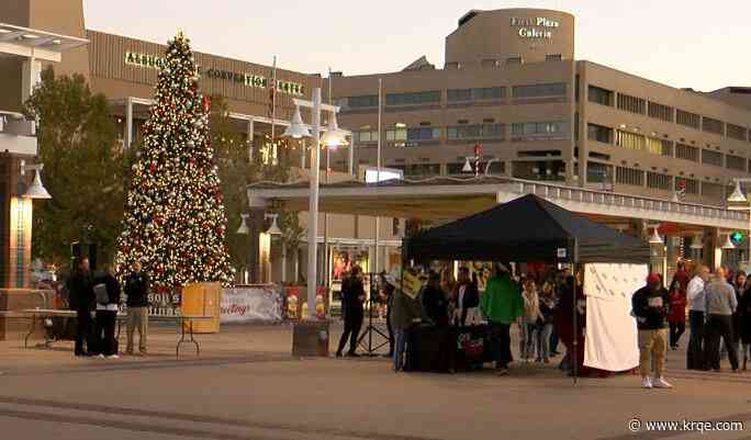 City of Albuquerque holding pop-up shop and tree lighting ceremony