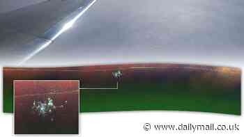 Secret Cold War nuclear base hidden under ice sheet is captured in stunning photo by pilot flying overhead