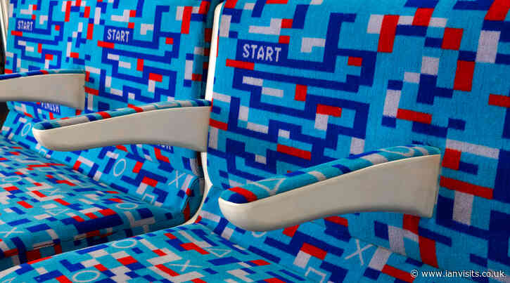 Look out for the Victoria line train with a unique moqette for a few weeks only