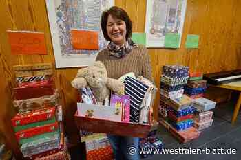Geschenkpakete gehen auf große Reise
