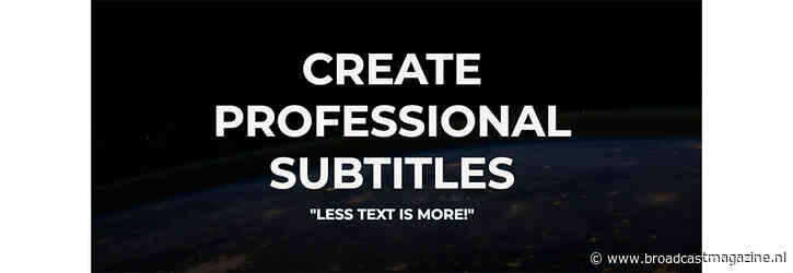Lancering Subtitling.net: krachtige AI-ondersteunde ondertiteling