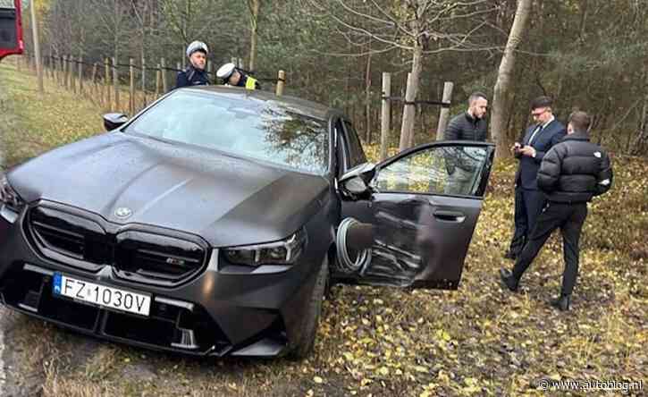 Eerste BMW M5 G90 crash is een feit