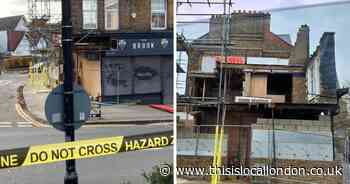 Major Wallington road closed for THIRD day after safety concerns about building