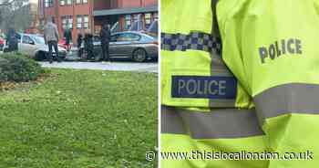 Three-car crash shuts busy Romford road near The Liberty for hours