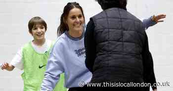 Spurs players join children’s PE lesson