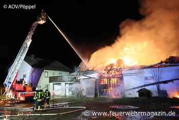 Stall brennt komplett nieder