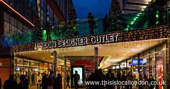 Christmas glitter and bargains at Wembley's outlet shopping mall