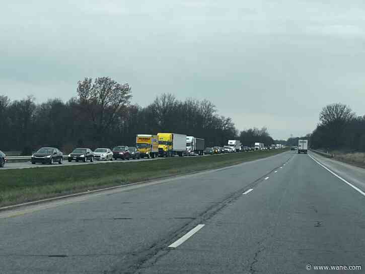 Crash on US 30 causes traffic jam near Amazon facility