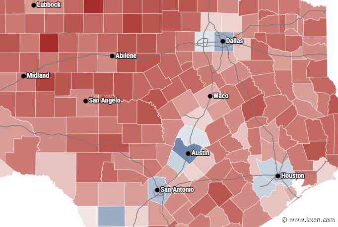 Ted Cruz significantly underperformed Trump's vote share along Texas' southern border