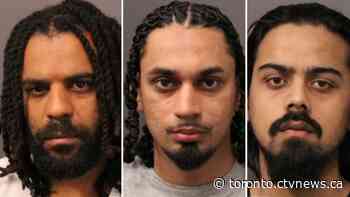 Three charged, one suspect at large in Markham home invasion