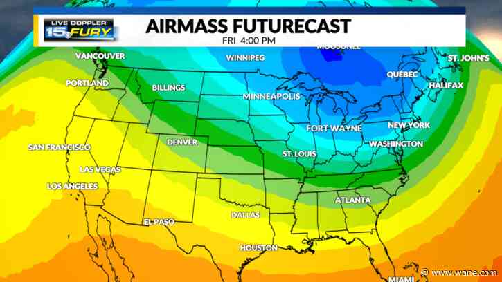 Arctic air moves in after Thanksgiving