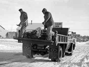 Sanding Saskatoon's snowy roads in 1963