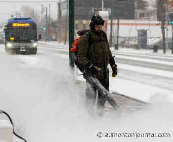 Edmonton weather: Flurries turn to snowfall as wind chill drops to -28