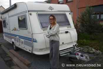 Dieven wilden caravan van Frederic en Sylvia stelen, maar veel verder dan de oprit raken ze niet