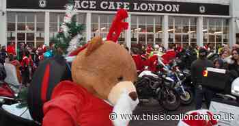 Bikers from famous north London cafe make toy run for kids in hospital