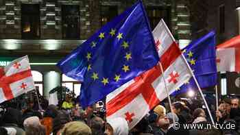 Demonstrationen nach Ankündigung: Georgien will mehrere Jahre nicht über EU-Beitritt verhandeln