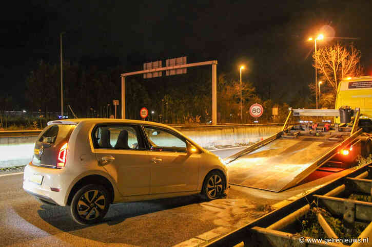 Bestuurder aangehouden na ongeval op snelweg