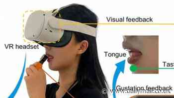 Scientists have developed a lickable VR device - and it could allow you to taste foods through your TV during cooking shows like The Great British Bake Off