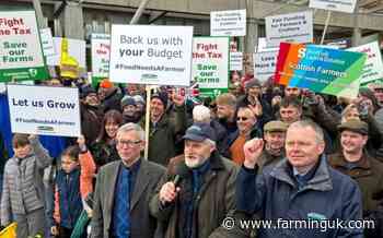 Over 1,000 Scottish farmers rally in call for pro-farming budget