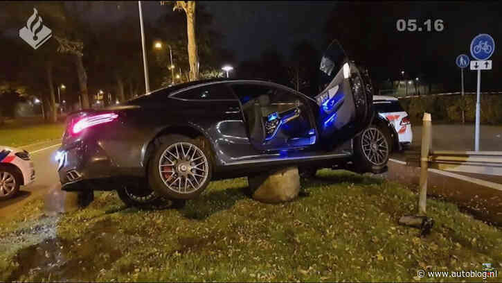 Video – Achtervolging van AMG eindigt met crash