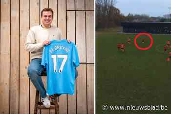 Bert (27) scoort mooiste doelpunt van Vlaanderen en wint gesigneerd shirt van Kevin De Bruyne: “Krijgt een mooi plekje in de living”