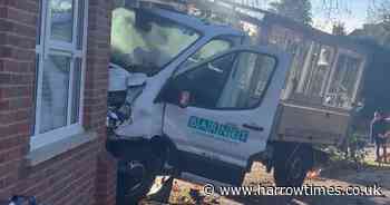 Shocking image shows Barnet Council truck crushed after crash into home