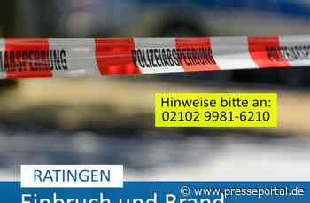 POL-ME: Einbruch und Brandstiftung in Frisörsalon - Ratingen - 2411115