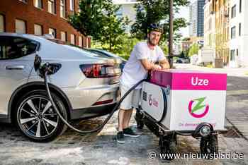 Uze Energy laadt elektrische wagen op locatie