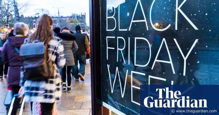 Black Friday online sales in UK rise by 12% but shops still feel the pinch