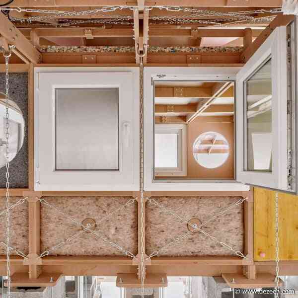 Takk creates mobile child's bedroom made of construction waste