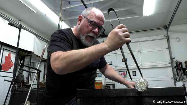 'We love this material that we work with':  Artists showcase their work with molten glass