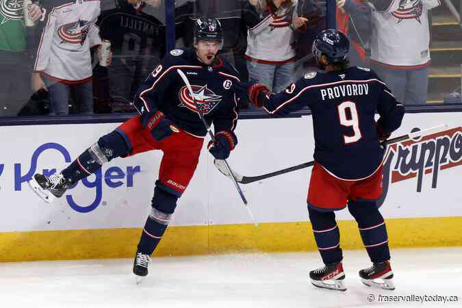 Blue Jackets extend points streak to 5 games with a chippy 5-2 win over the Flames