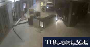 Thieves steal safe and destroy storefronts in shopping centre ram raid