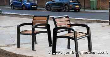 Opposite-facing seats installed in London so people can 'sit and ignore eachother'