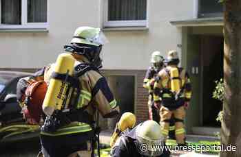FW-E: Wohnung in Vollbrand - Menschenrettung über Drehleiter