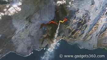 NASA Captures Stream of Lava Flowing from Iceland’s Volcanic Eruption