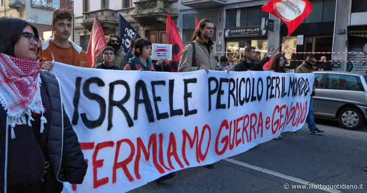 Corteo pro Palestina a Milano, cori contro Meloni e Crosetto: “Servi della Nato e del sionismo” – Video