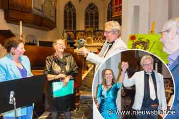 Jan Van Landeghem krijgt  Bornemse Cultuurprijs overhandigd in kerk van Mariekerke