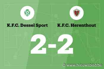 Zegereeks Dessel Sport B ten einde door gelijkspel tegen Herenthout